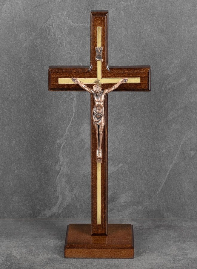 Asterom Handmade Crucifix - Table Wood Cross with Detachable Stand - Unique Standing Catholic Crucifix - Image 4